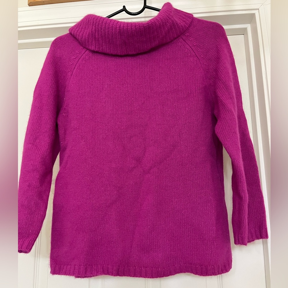 Vibrant Magenta Cowl Neck Sweater